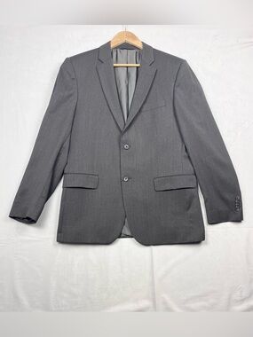 Lanificio F.lli Cerruti (Cerruti 1881 fabric) Charcoal Grey Wool Blazer Size 40R